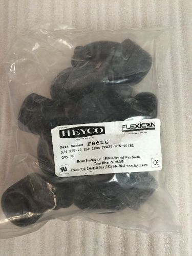10 Per Bag, Flexicon Flexible Conduit, Heyco, F8616, FPA28-075-90/BL #130B2
