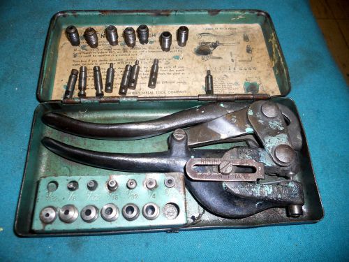 Whitney #5 Jr Hand Punch, in original storage case with punches