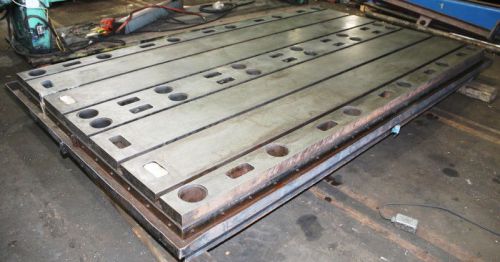 10&#039; L 3&#039; W Unknown TWO AVAILABLE FLOOR PLATE, T-Slotted Cast Iron, Keyed to Work