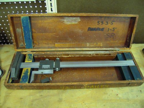 Brown &amp; Sharpe Model 586 20&#034; Vernier Precision Height Gauge Gage w Box