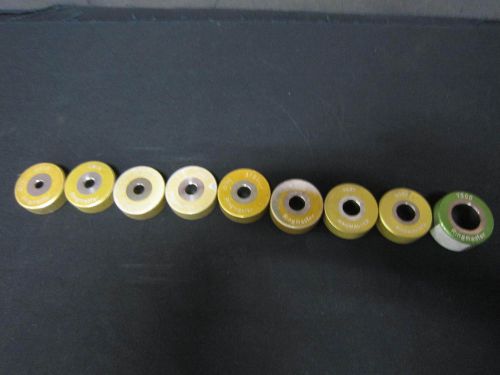 Lot of 9 Ringmaster Ring gauges gages .2500 .2812 .3125 .3750 .5000 Setting ring