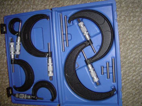 Central micrometer set 0-150mm with 6 guages this is metric micrometer set for sale