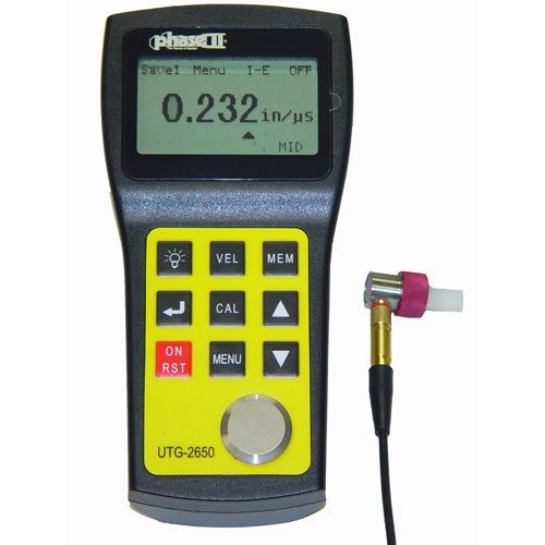 Phase II Ultra Precise Ultrasonic Thickness Gauge, NIST Traceable, #UTG-2650