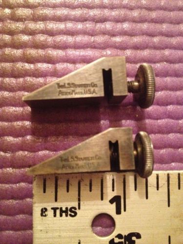 MACHINIST LATHE TOOLS PAIR OF STARRETT KEY SEAT ROLE CLAMPS