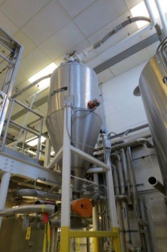 Koruma stainless steel dry bulk storage silo / load cells / valves for sale