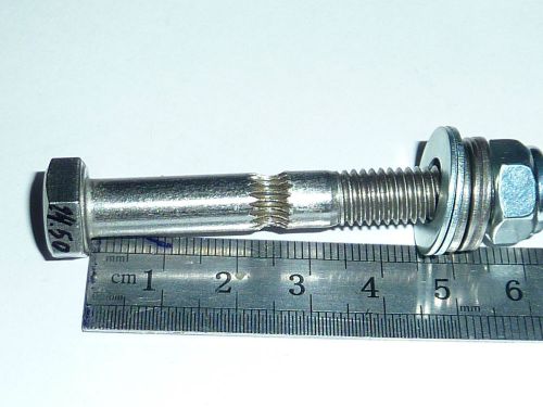 Hobbed bolt m8,stainless  steel, aprox 24.5mm,for  filament 3mm,(1 pc) for sale