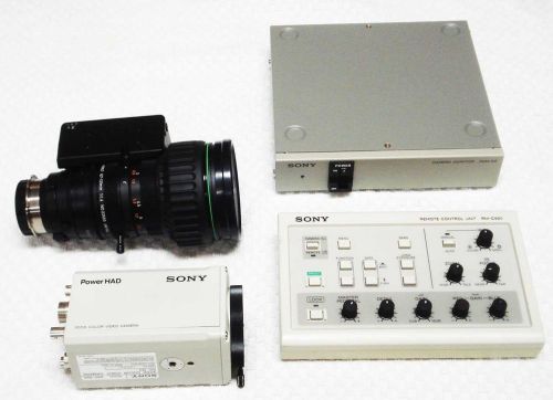 Sony dxc-950 powerhad canon lens yh18x6.7 kts sx14 , adapter cma-d2 &amp; rm-c950 for sale