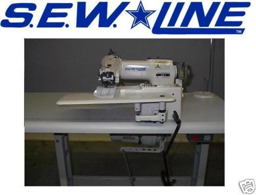 SEWLINE  101  NEW COMPLETE  INDUSTRIAL BLINDSTITCH  110 VOLT SEWING MACHINE