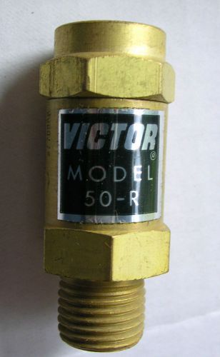 Six (6) Victor 50-R back pressure valve checkvalves 85 psi max  NOS