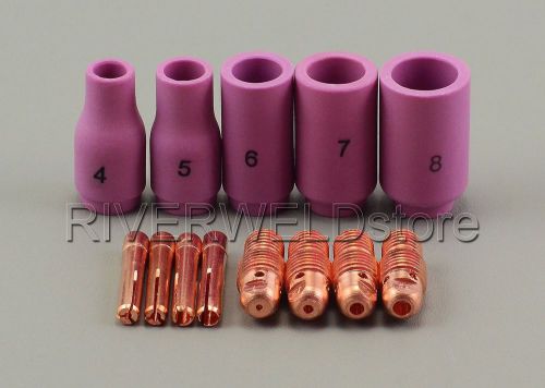 TIG KIT Alumina Cup-Collet Body Accessory 0.040-1/8 for Torch 9, 20 &amp; 25 Series