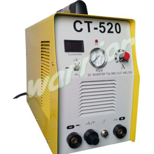 Dual voltage built-in air gauge multifuction weld machine plasma cutter ct 520 for sale