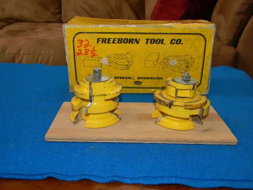 FREEBORN MT-51-040, 8 PC. STACK &amp; COPE DOUBLE SIDED SHAPER CUTTERS 3/4&#034; BORE