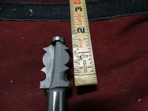 NEW CARBIDE 1-5/8&#034; MOLDING DESIGN WITH ROLLER GUIDE 1/2&#034; ARBOR ROUTER SHAPER BIT