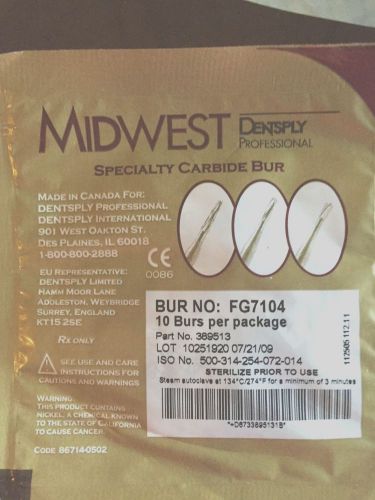 MIDWEST specialty carbide burs FG7104 ( 10 pack)