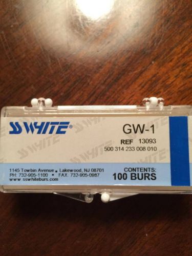 SS White carbide dental burs GW1