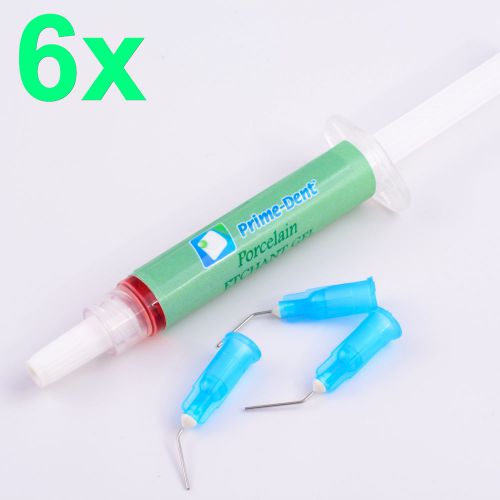 Lot x 6 porcelain etch etchant gel syringes 3gr  material by prime dental usa for sale