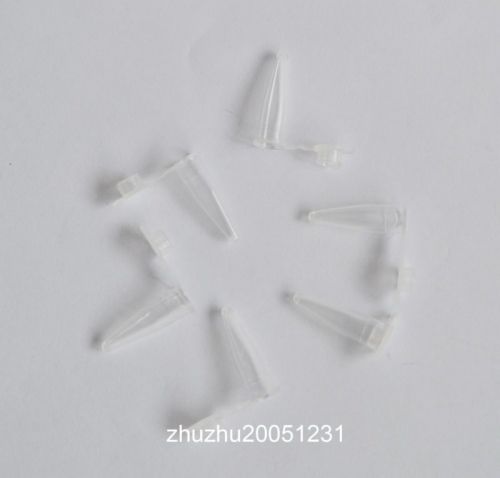 500pcs 0.5ml NEW Cylinder Bottom Micro Centrifuge Tubes w Caps Clear