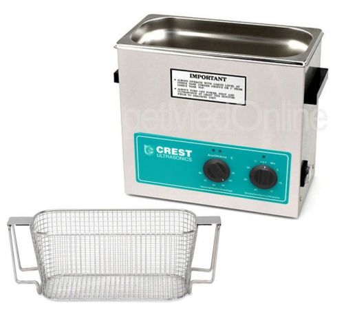 Crest 0.75 Gal. Benchtop Ultrasonic Cleaner w/TIMER+HEAT+COVER+BASKET, CP230HT