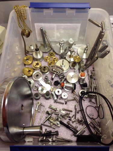 Large Lot of Microtome Parts, 2 Stages &amp; a bunch of Screws