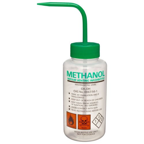 Azlon whatman ldpe driplok safety vented methanol wash bottle x 5 for sale