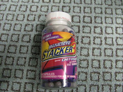 100 CT Stacker 3 ephedra free Energy &amp; Weight Loss Supplement Brand New Sealed