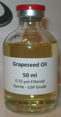 Grapeseed Oil   50ml 0.22 µm Filtered - Sterile - Vacuum sealed