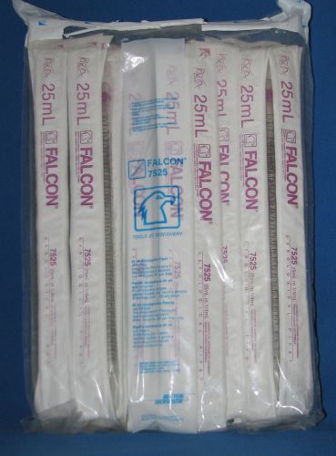 50 BD Falcon Disposable Serological Pipettes Pipets 25mL # 35-7525