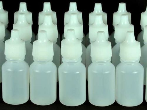 WHOLESALE 100 Empty Plastic Eye Dropper Bottles 15ml