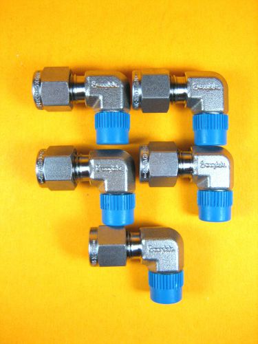 Swagelok -  ss-400-2-2 -  tube to pipe elbow connector 1/4&#034;x 1/8&#034; npt (lot of 5) for sale
