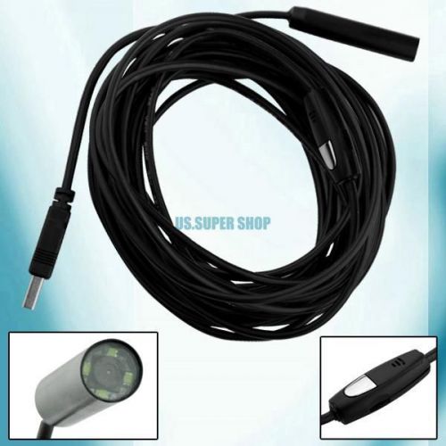 usb borescope endoscope 5m home waterproof inspection snake tube video camera
