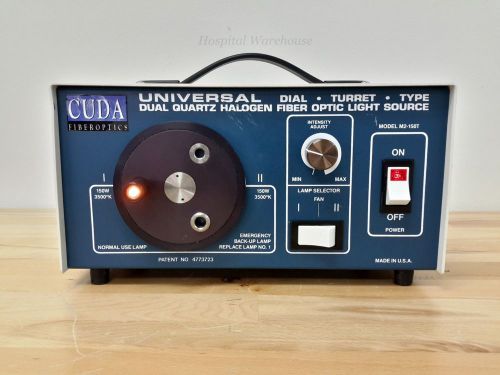 Cuda universal dual quartz halogen fiber optic light source m2-150t endo or for sale