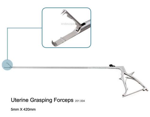 Brand New Uterine Grasping Forceps 5X420mm Laparoscopy