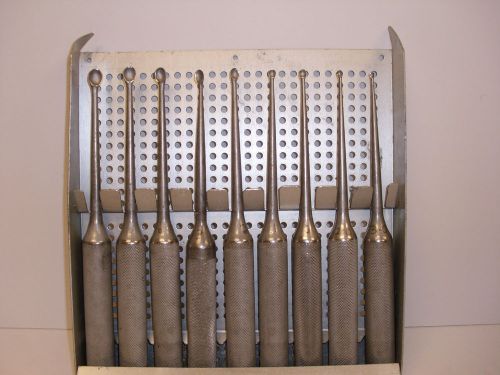 Zimmer Cobb Bone Curette Set of 9 Didage Sales Co