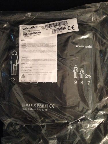 NEW WELCH ALLYN One-Piece Pressure Cuff Large Adult 1 Tube 008-0629-00