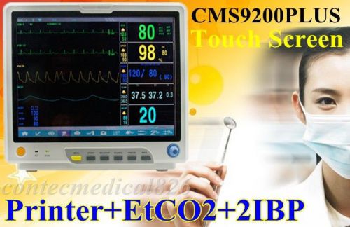 Printer+ETCO2+2IBP Touch Screen Patient Monitor,CMS9200 Plus,6 Parameters