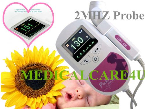 Promotion fetal doppler,prenatal heart monitor,free gel+earphone,2Mhz Sonoline C
