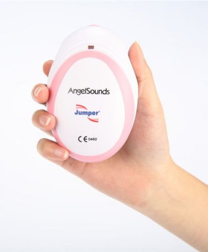 Angelsounds jpd-100s mini fetal doppler ultrasound prenatal fetal detector pink for sale