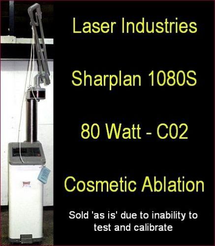 Lumenis - laser industries sharplan 1080 (1075) co2 cosmetic ablation laser for sale