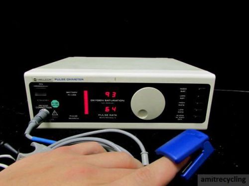 Nellcor n-1000 n1000 spo2 patient monitor w/nonin 8000aa finger sensor &#034;nice&#034; !$ for sale