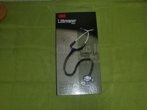 3M Littman Classic II S.E. Stethoscope, Black Tube, 28in/71cm, 2201