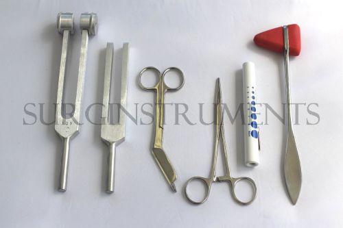 6 piece medical kit - diagnostic emt nursing surgical ems student paramedic for sale
