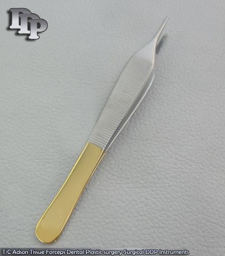 T/C Adson Tissue Forceps 4.75&#034; 1X2 TEETH SURGICAL, DENTAL VETERINARY INSTRUMENTS