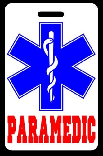 Paramedic luggage/gear bag tag - free personalization - new for sale