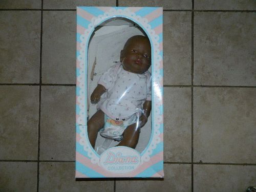THE DIANA COLLECTION FEMALE GIRL BABY DOLL TOY AFRICAN AMERICAN NEWBORN RN-52-B