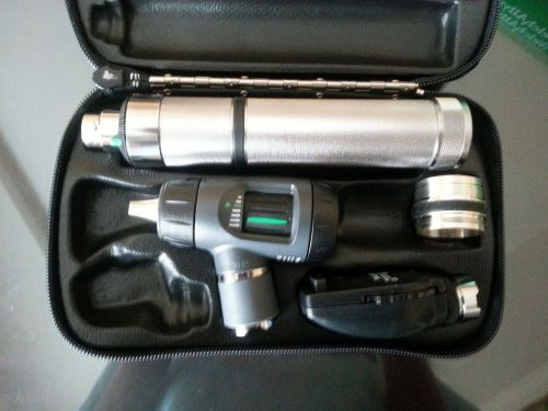 Welch Allyn Diagnostic Set Otoscope Ophthalmoscope Handle Battery Case 3.5v