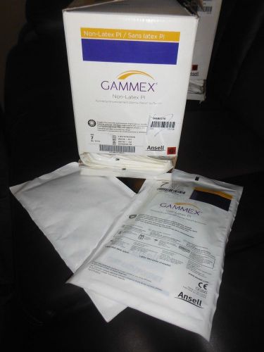 ANSELL GAMMEX NON-LATEX PI- SIZE 7- LOT OF 107