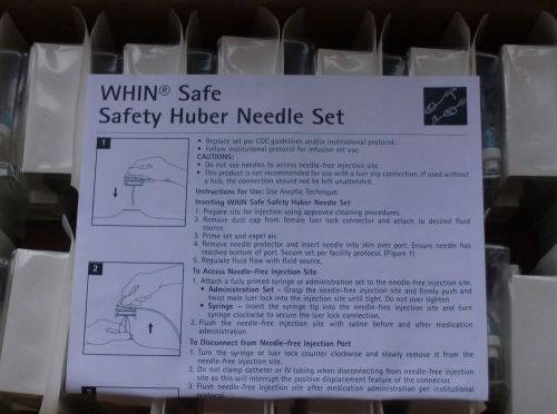 25 B BRAUN WHIN Safe Safety Huber Needle Set REF: 587114