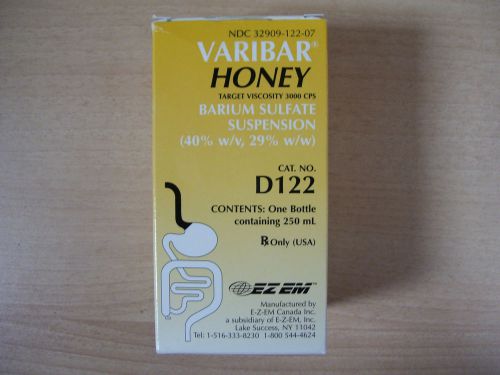 ! e-z-em  varibar honey barium sulfate suspension 250ml 3000 cps d122 for sale
