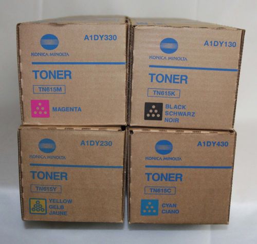 GENUINE KONICA MINOLTA BIZHUB PRESS C8000 TONER SET CYMK,