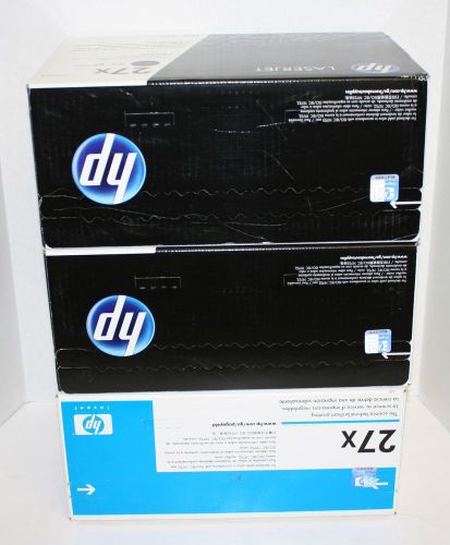 Lot of 3 NEW C4127X 27X Genuine HP Black Toner Cartridge for 4000,4050 - SEALED-
